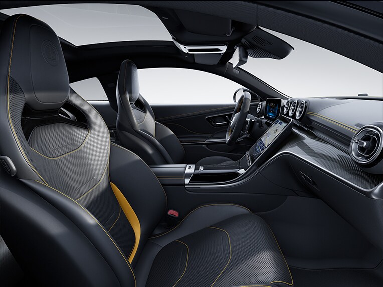 The AMG Performance seat Package advanced high-end of the new Mercedes-AMG CLE Coupé.