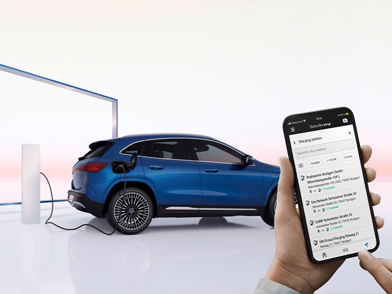 MB.CHARGE Public in the new EQA from Mercedes-Benz.