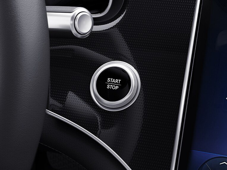 A graphic representation of the KEYLESS-GO Convenience package in the EQS Sedan from Mercedes-Benz.