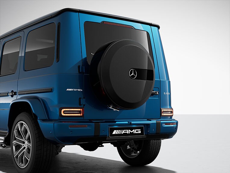 The AMG Exterior Carbon-Fibre Package of the Mercedes-AMG G-Class.