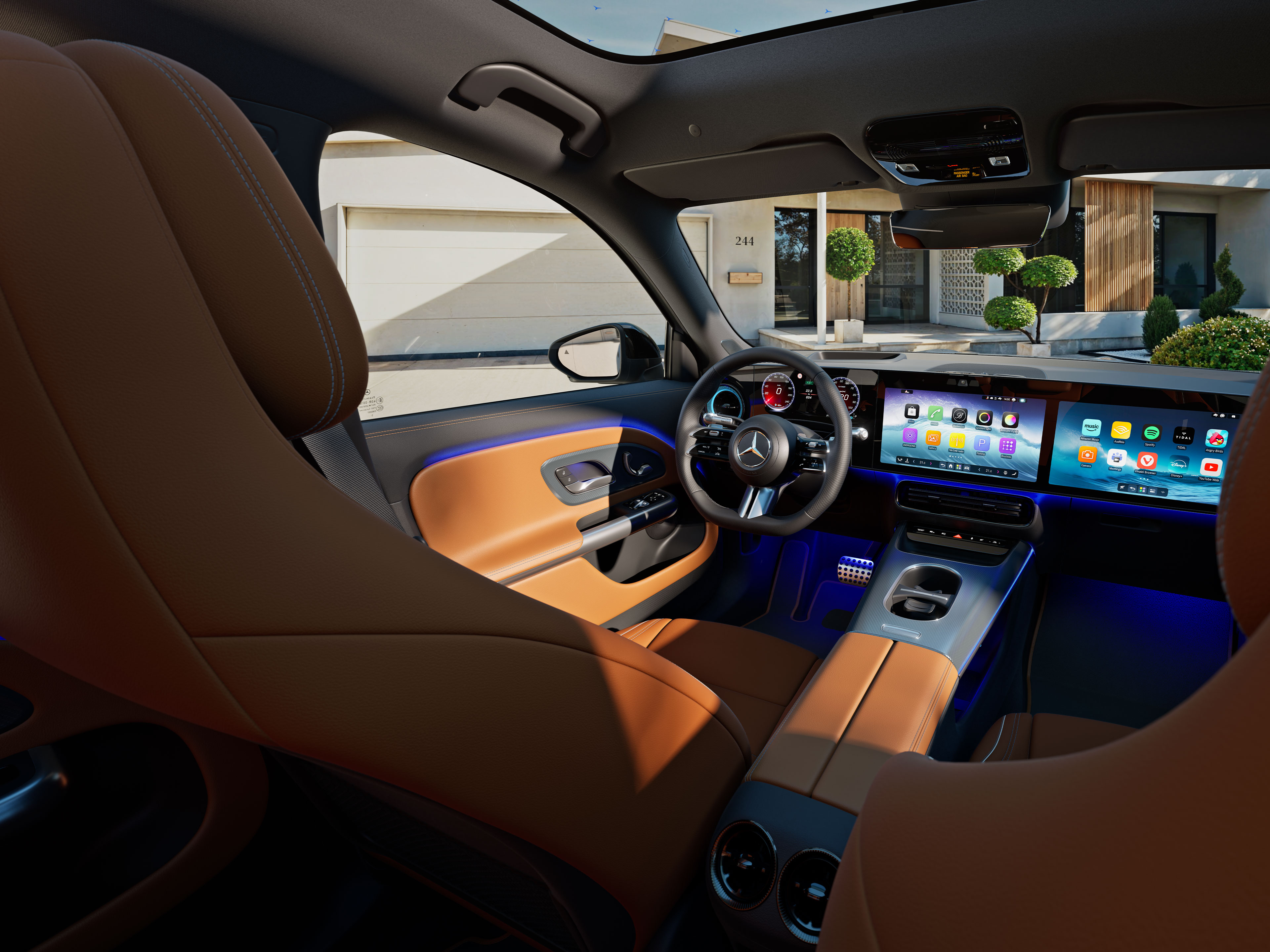 Interior | The all new electric GLB | Mercedes-Benz The interior of the new GLB from Mercedes-Benz.