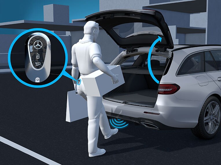 How HANDS-FREE Access works in the Mercedes-Benz GLC Coupé.