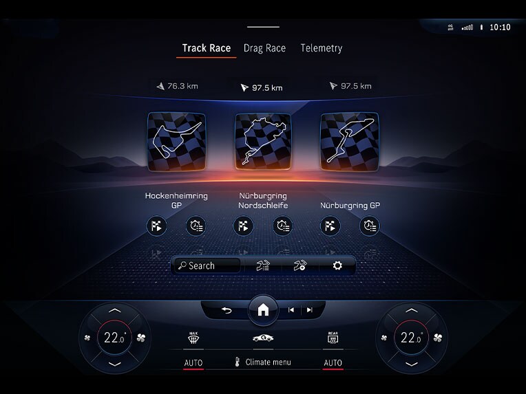 The AMG TRACK PACE in the Mercedes-AMG GLC.