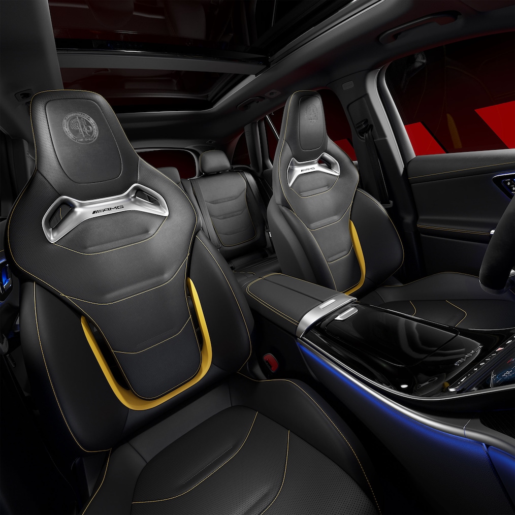 The chassis of the Mercedes-AMG GLC 63 S E PERFORMANCE Coupé.