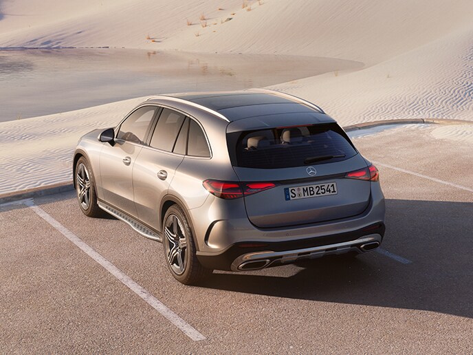 Rear view of the new GLC SUV.