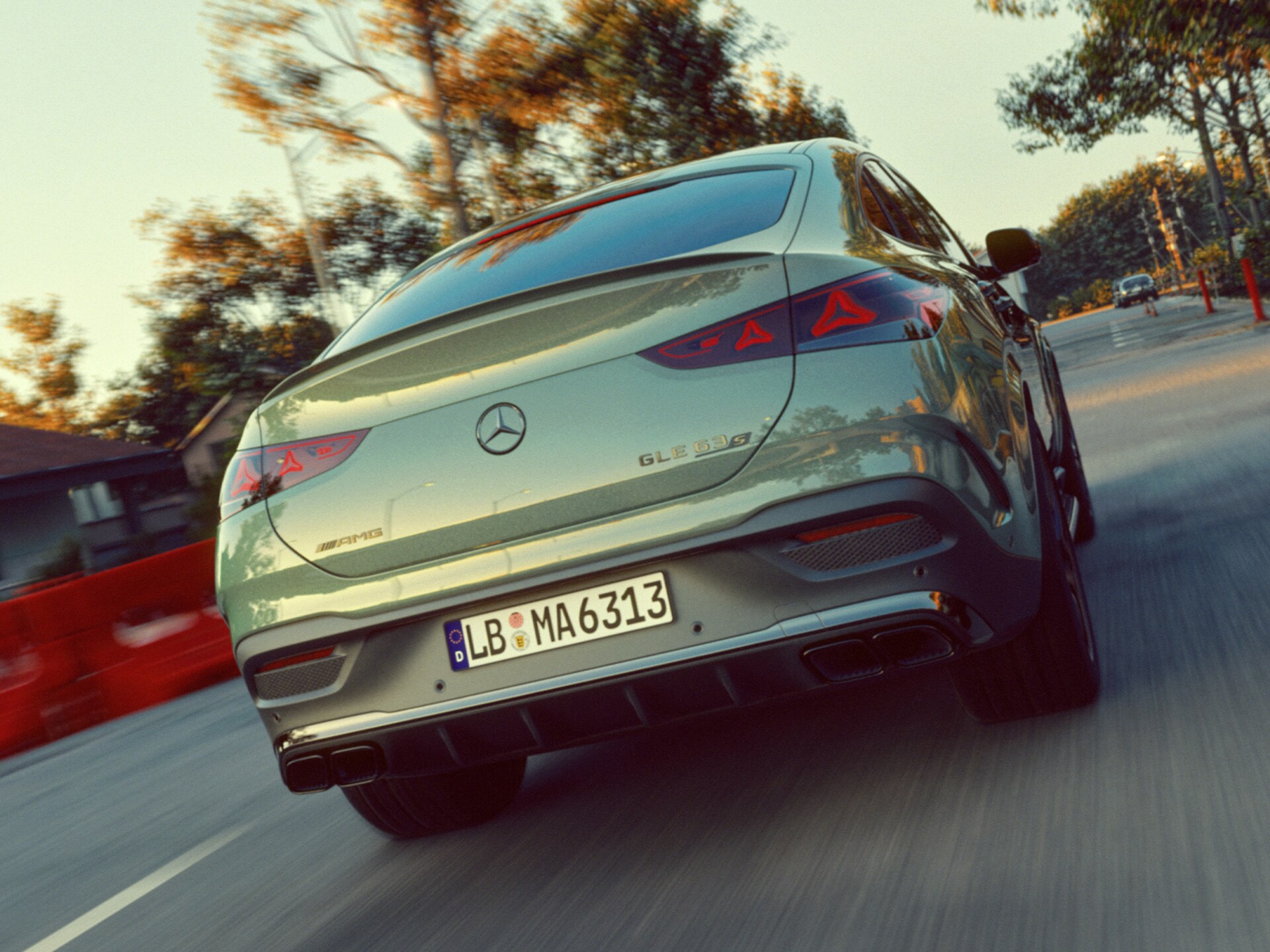 The new rear design of the Mercedes-AMG GLE 63 S Coupé.