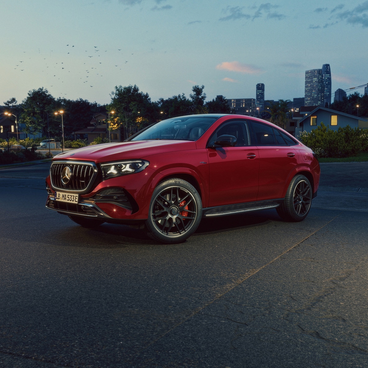 The sporty coupé design of the Mercedes-AMG GLE Coupé.