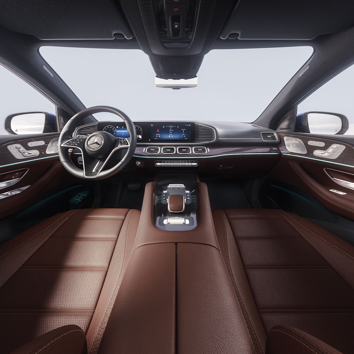 The interior of the Mercedes-Benz GLE Coupé .