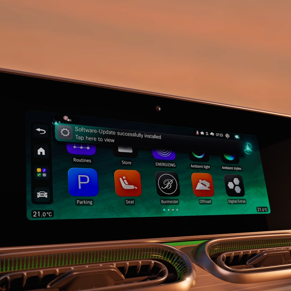 The Mercedes-Benz Operating System (MB.OS) of the new GLE Coupé from Mercedes-Benz.