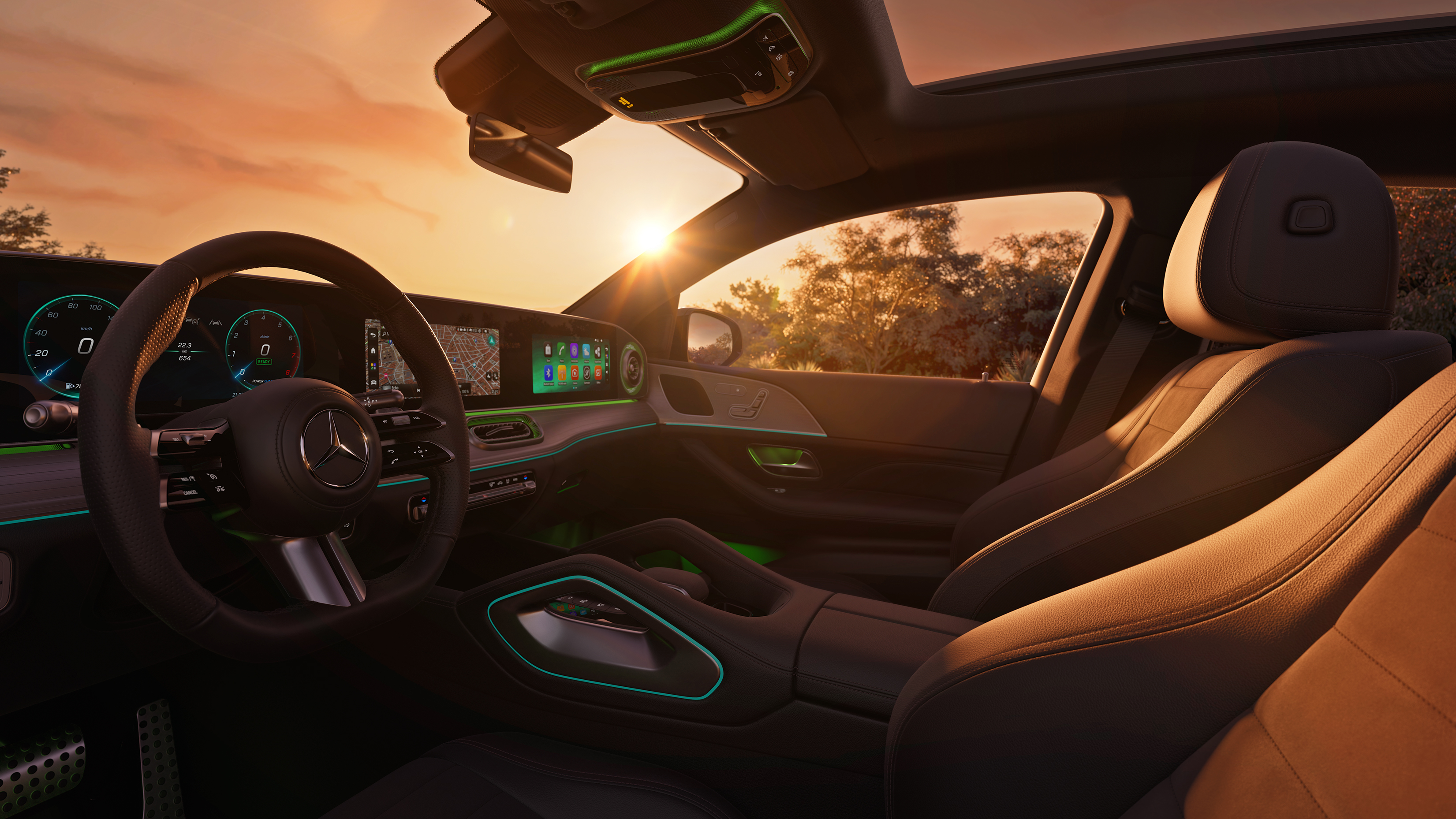 Interior of Mercedes-Benz GLE Coupé Interior of Mercedes-Benz GLE Coupé.