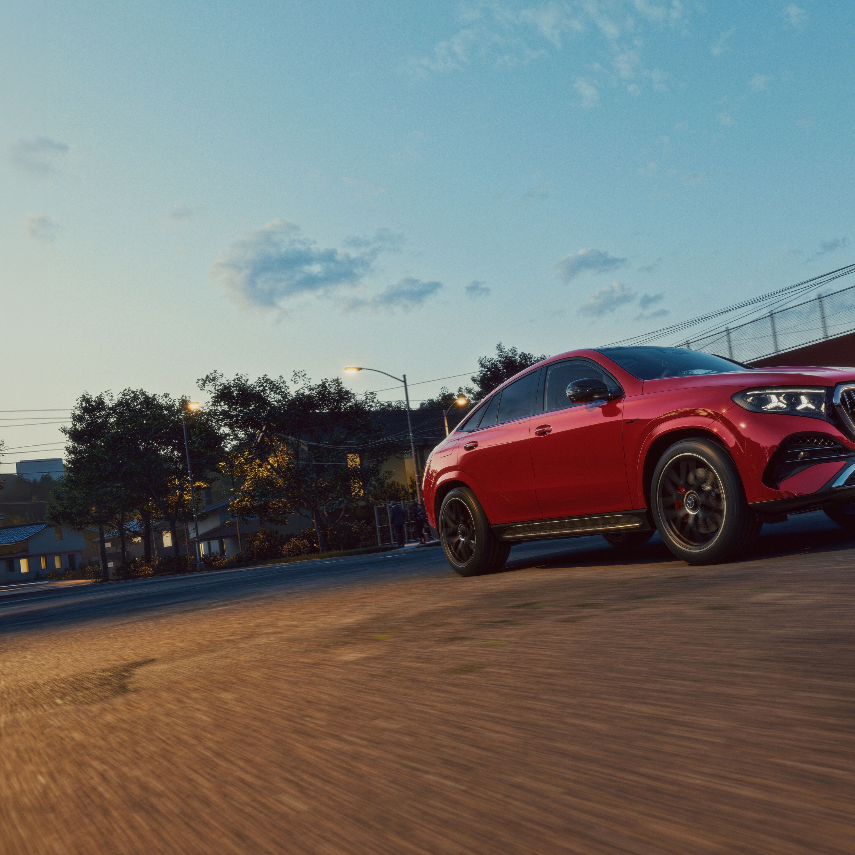 The exterior of the new Mercedes-AMG GLE Coupe.