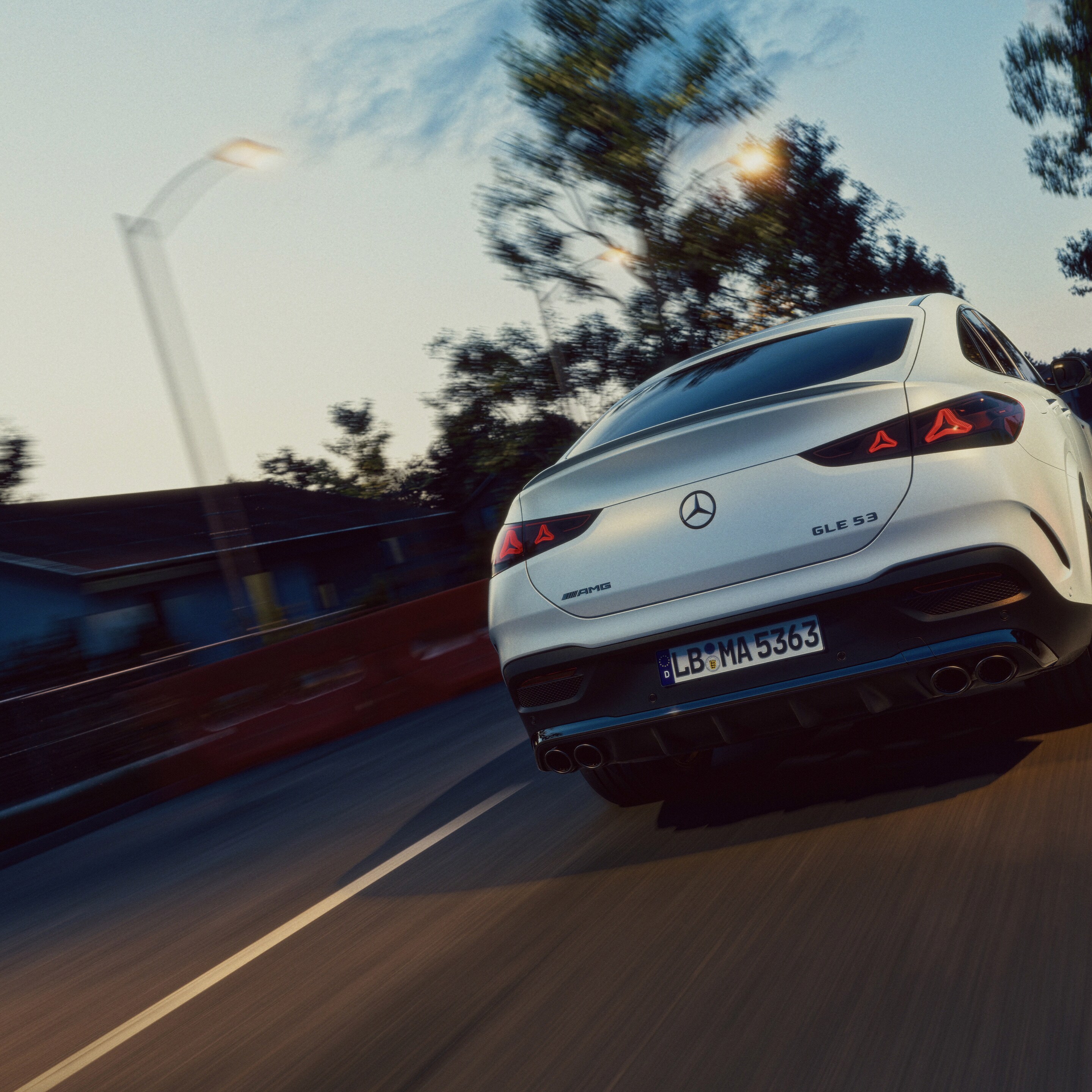 The exterior of the new Mercedes-AMG GLE Coupé.
