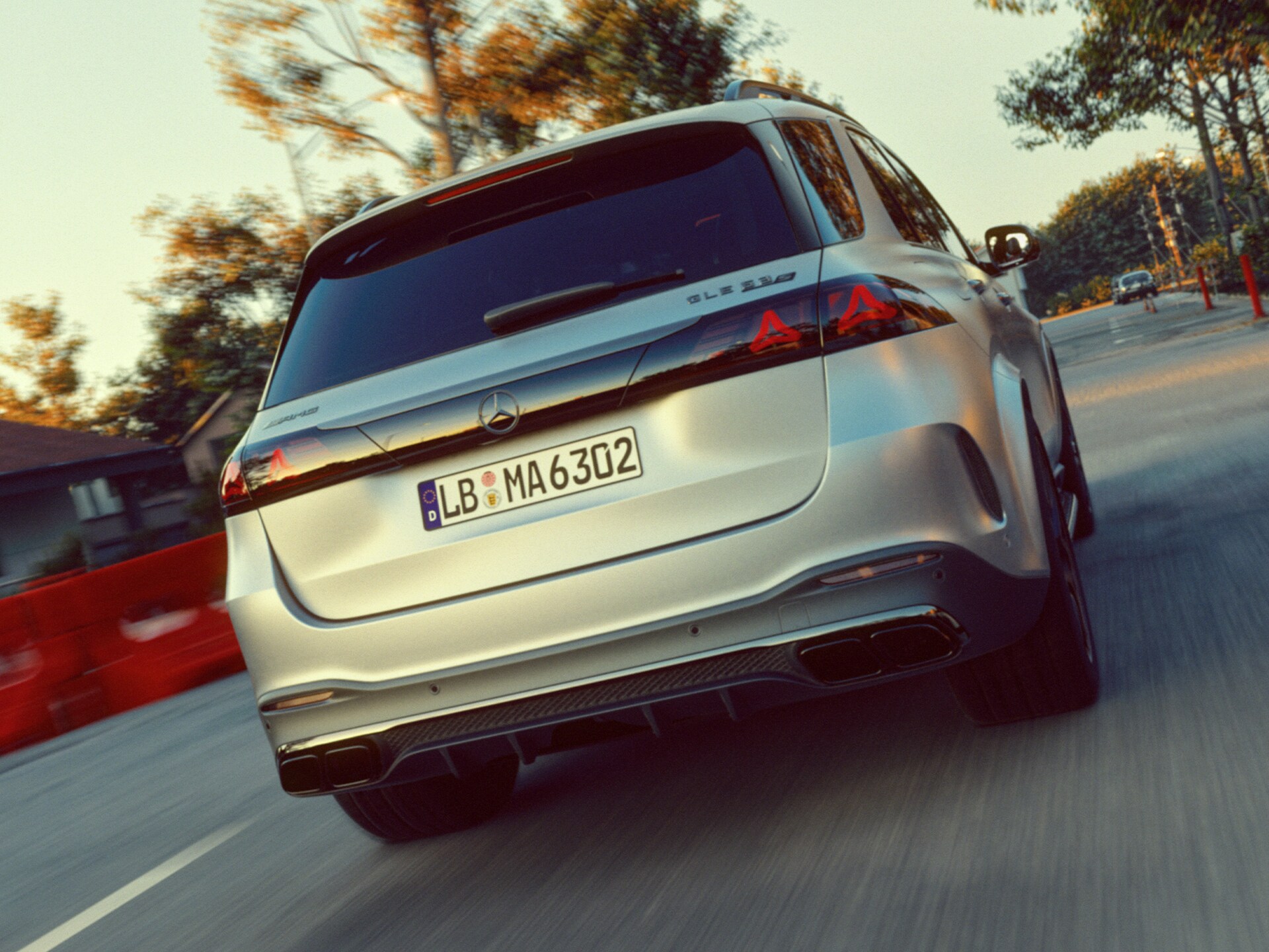 The new rear design of the Mercedes-AMG GLE 63 S SUV.