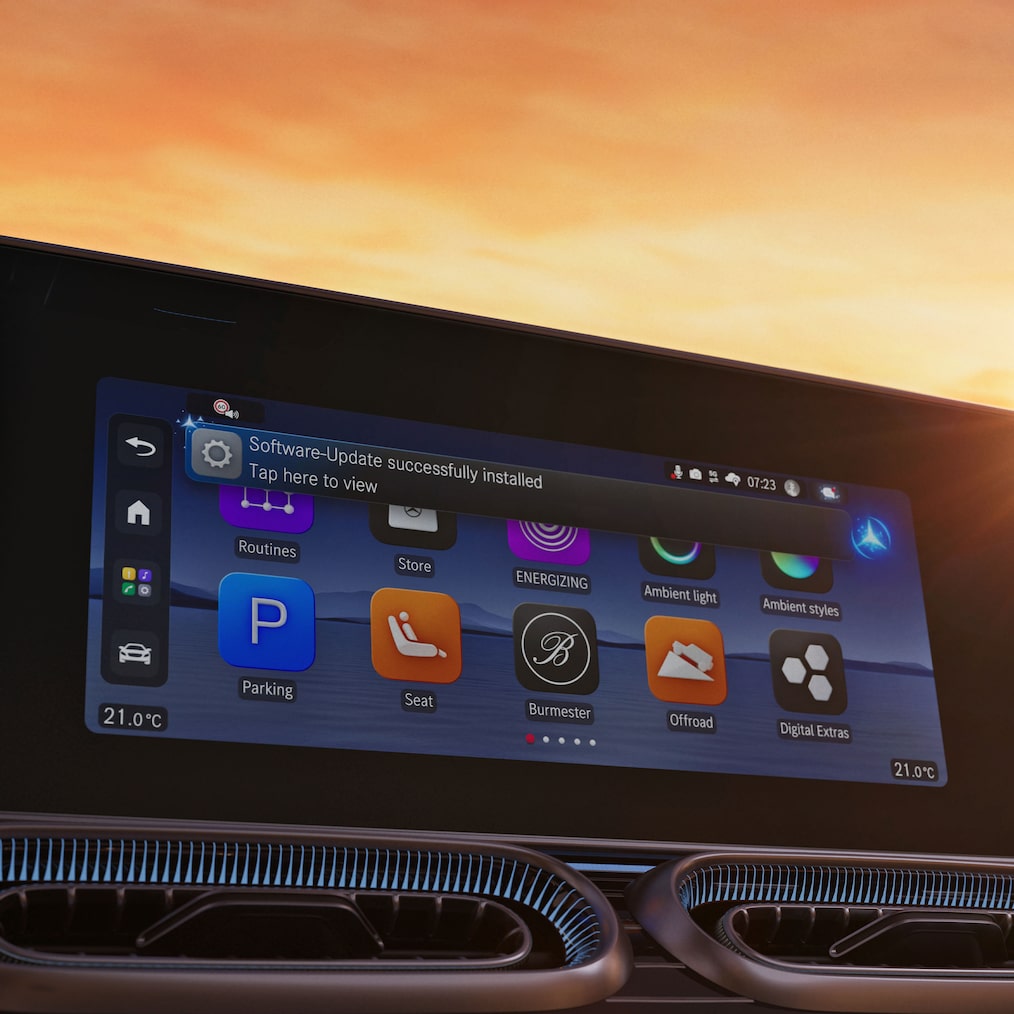 The Mercedes-Benz Operating System (MB.OS) of the new GLE from Mercedes-Benz.
