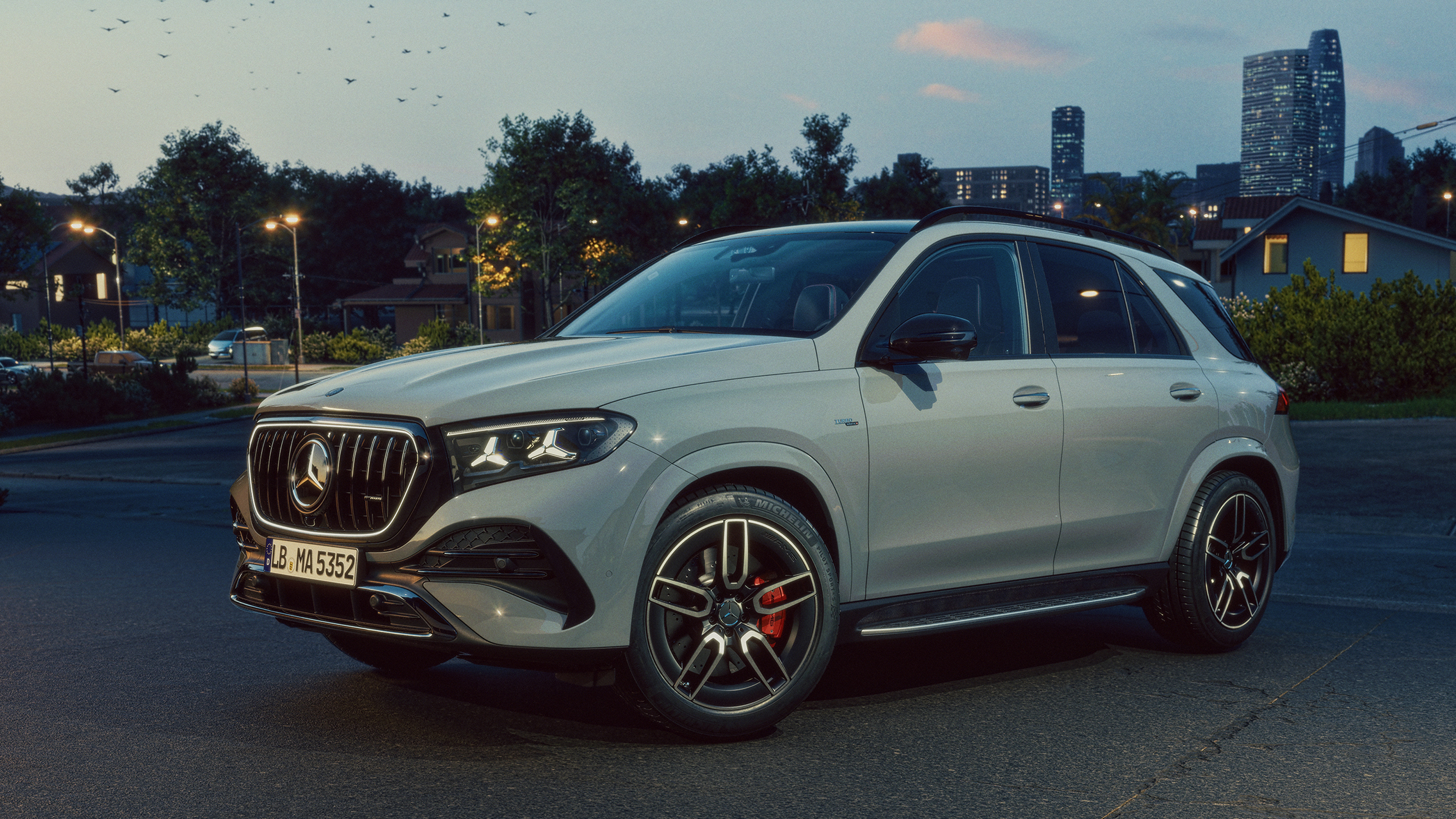 Exterior of Mercedes-Benz GLE SUV Exterior of Mercedes-Benz GLE SUV.