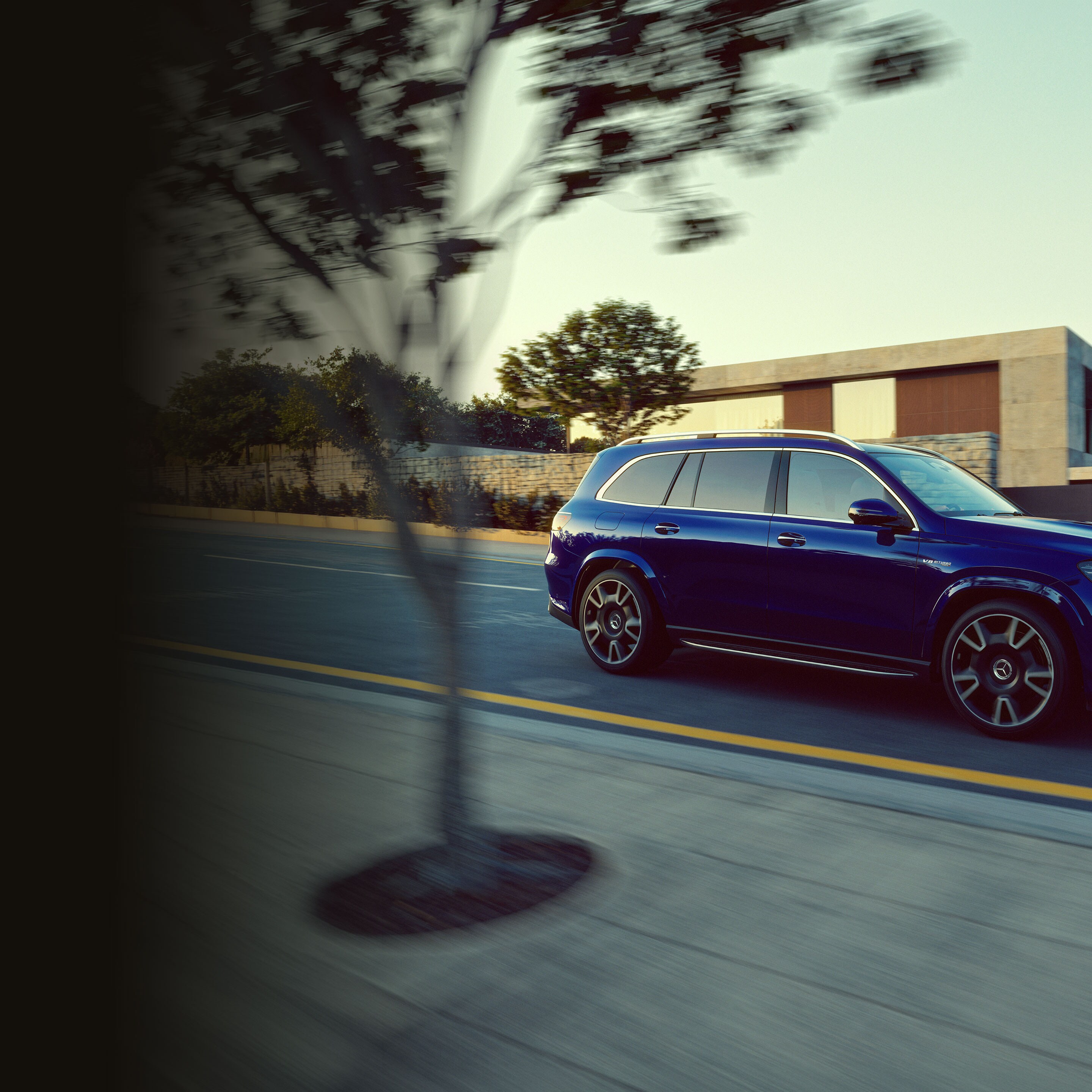The exterior of the new Mercedes-AMG GLS 63.