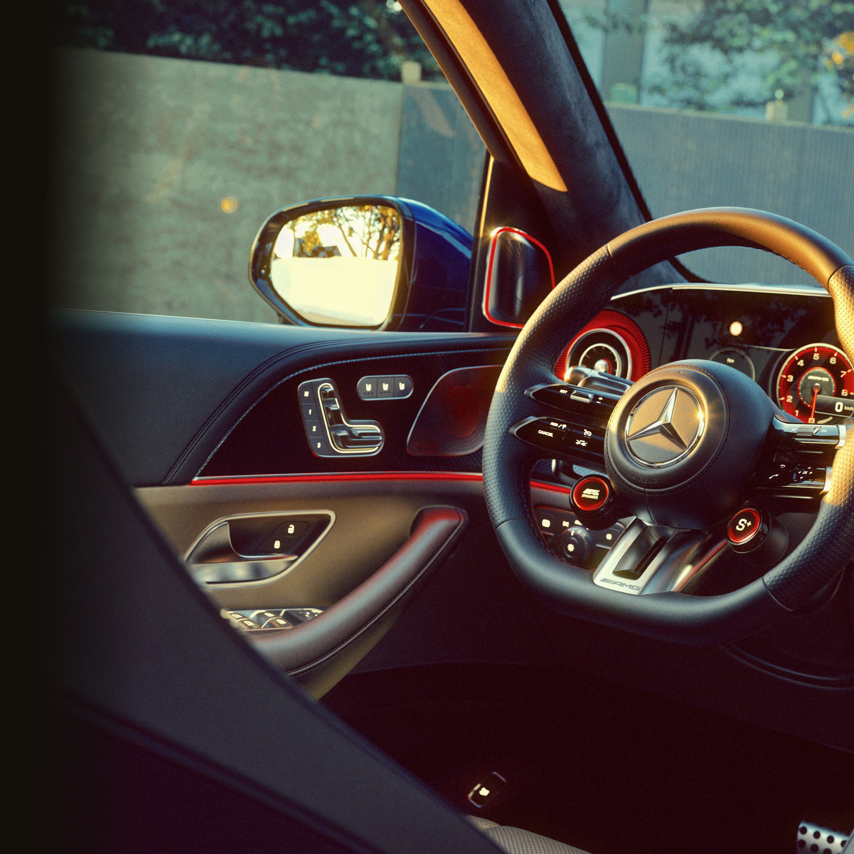 The interior of the Mercedes-AMG GLS 63.