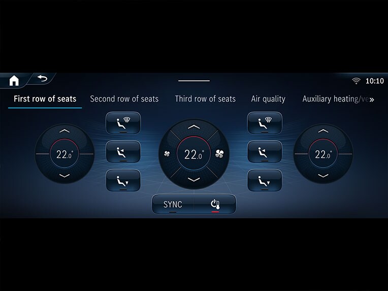 Automatic climate control for the new GLS from Mercedes-Benz.