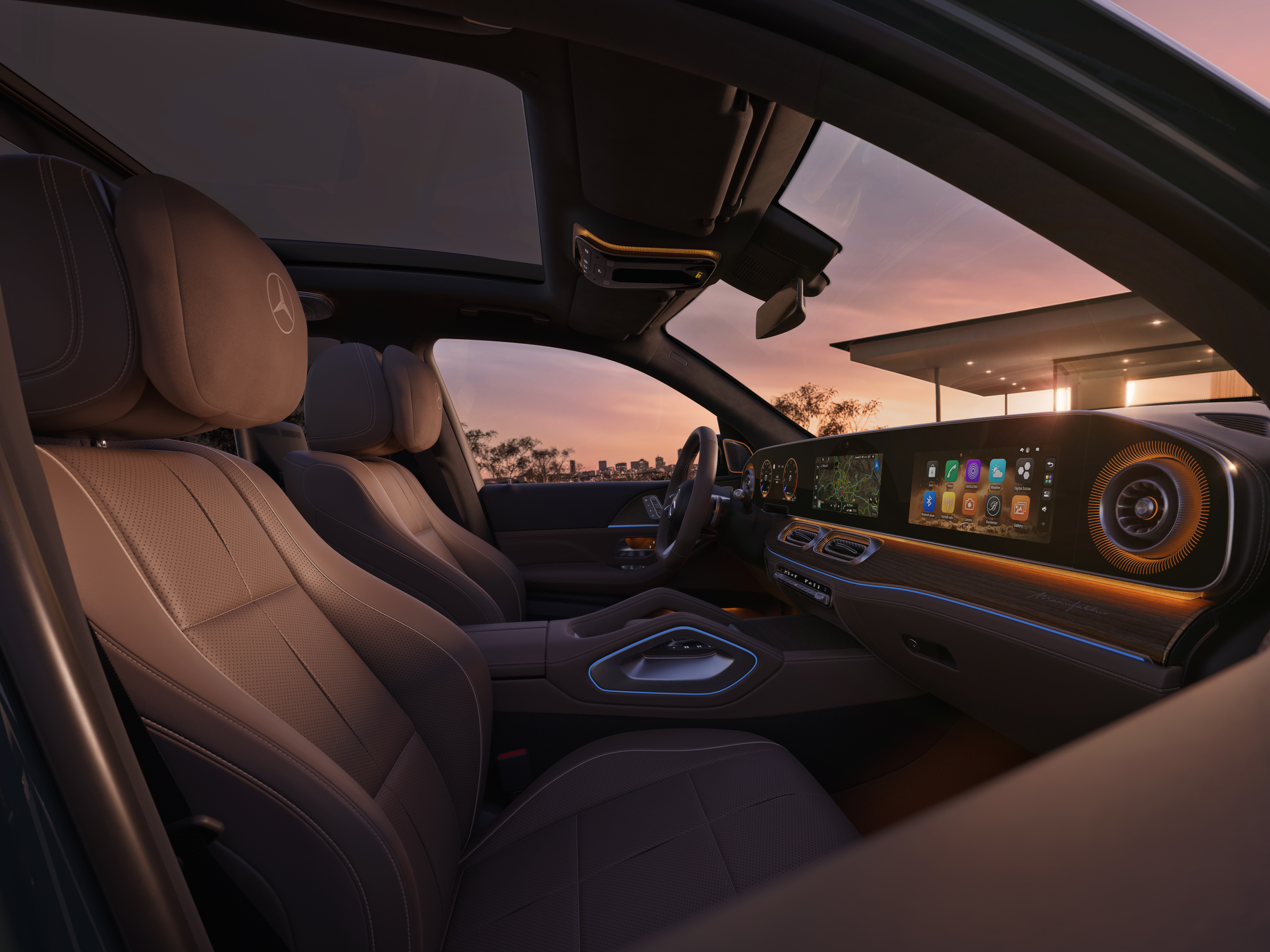 Interior | The new GLS | Mercedes-Benz The interior of the new GLS from Mercedes-Benz.