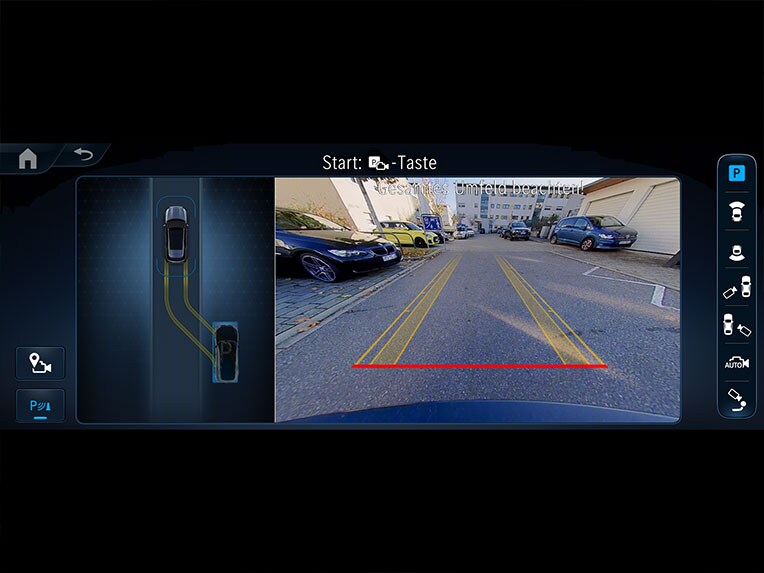 Operating principle of the Parking package with 360° camera in the Mercedes-Maybach GLS.