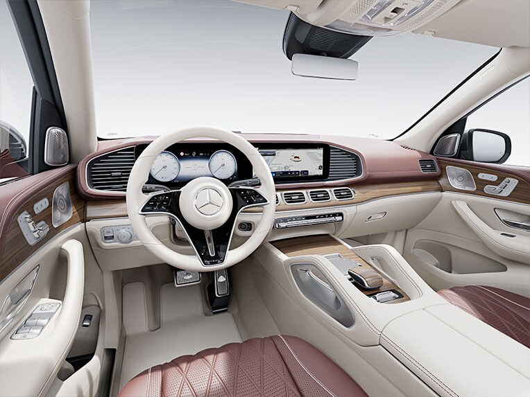 Mercedes-Maybach GLS interior with chrome package.