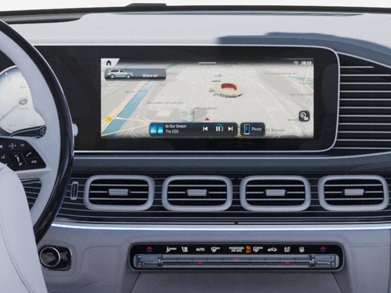 Interior compartment of the Mercedes-Maybach GLS.