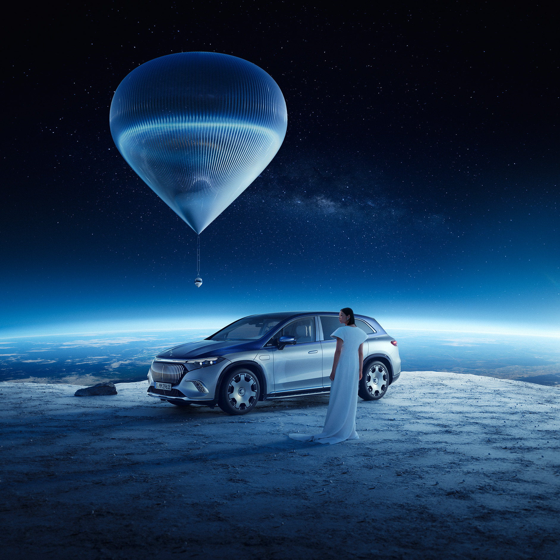 Collaborations | Trademark | Mercedes-Maybach The collaboration of Mercedes-Maybach X Space Perspective.