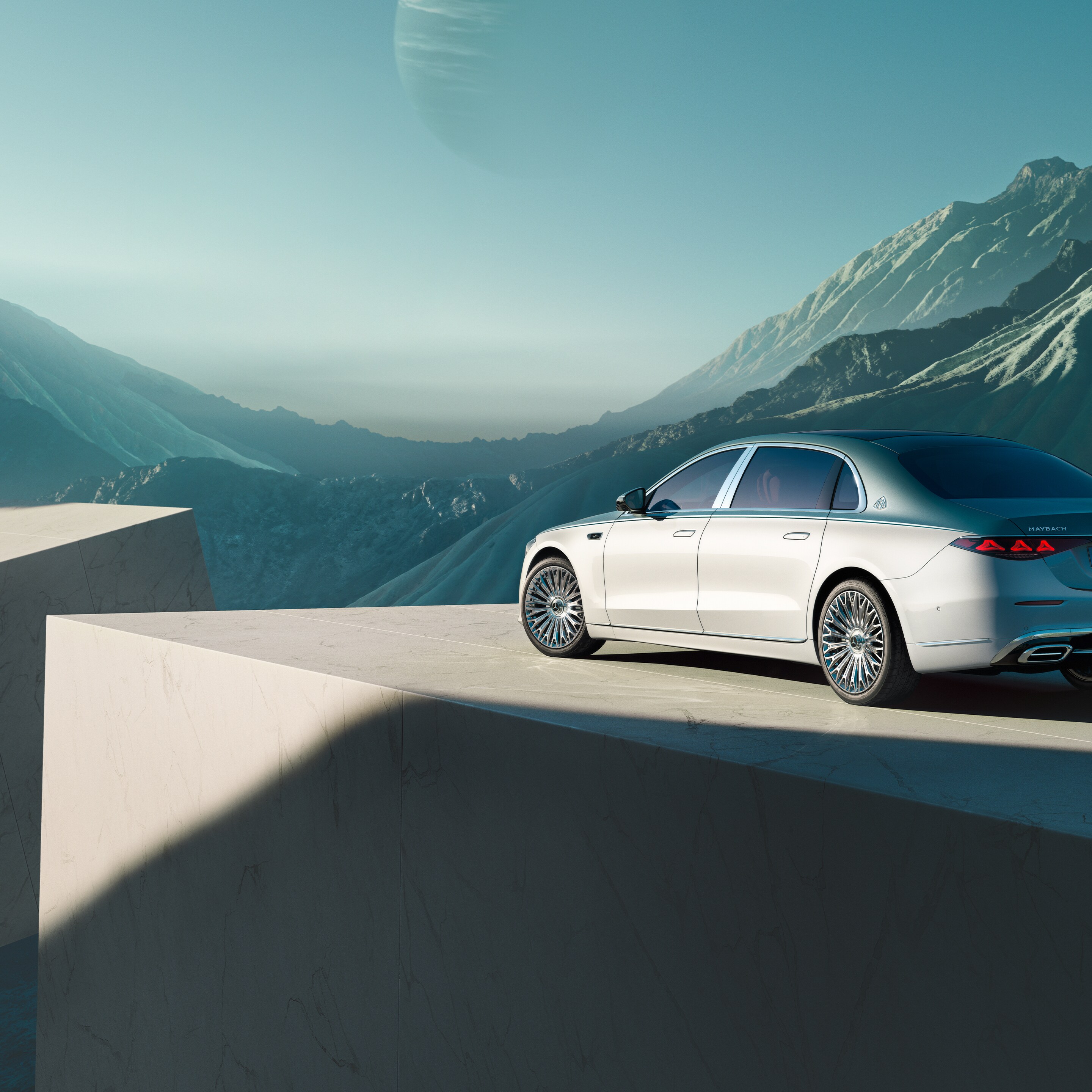 The exterior of the Mercedes-Maybach S-Class.