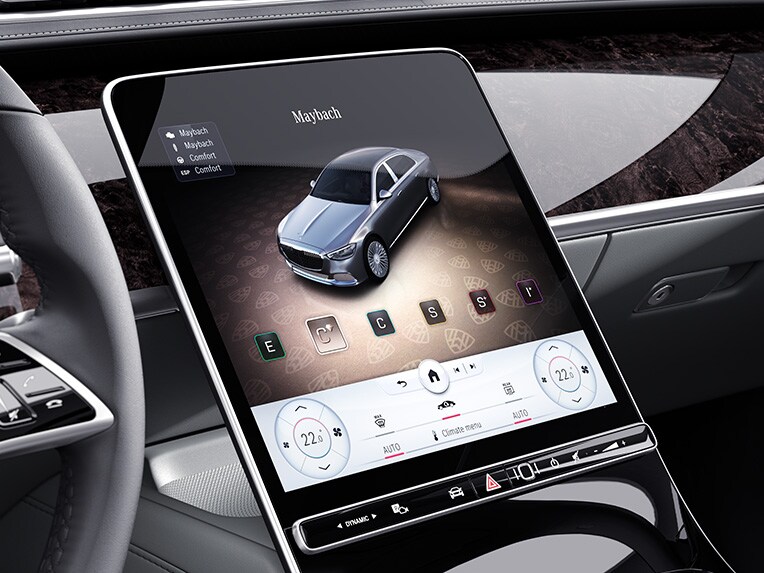 The central display in the Mercedes-Maybach S-Class