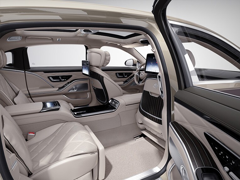 Rear of the Mercedes-Maybach S-Class.