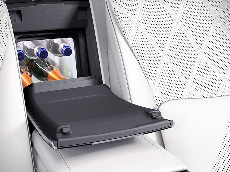 The refrigerated compartment for the Mercedes-Maybach S-Class
