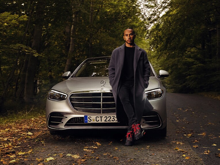 Front view of the Mercedes-Benz S-Class Sedan.