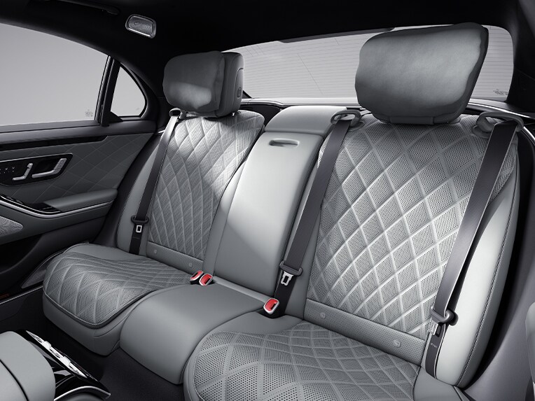 The interior of the Mercedes-Benz S-Class Sedan with Exclusive package.