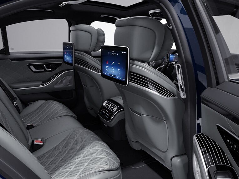 The interior of the Mercedes-Benz S-Class Sedan with Exclusive Trim package.