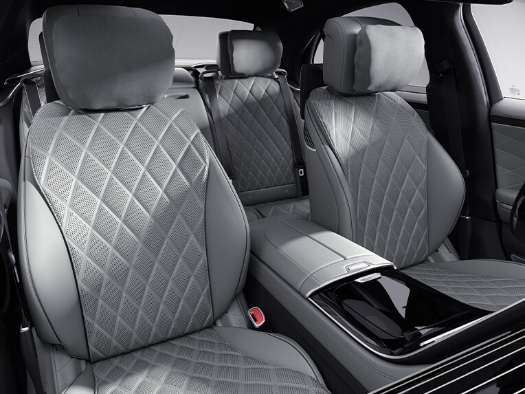 The interior of the Mercedes-Benz S-Class Sedan with standard equipment.