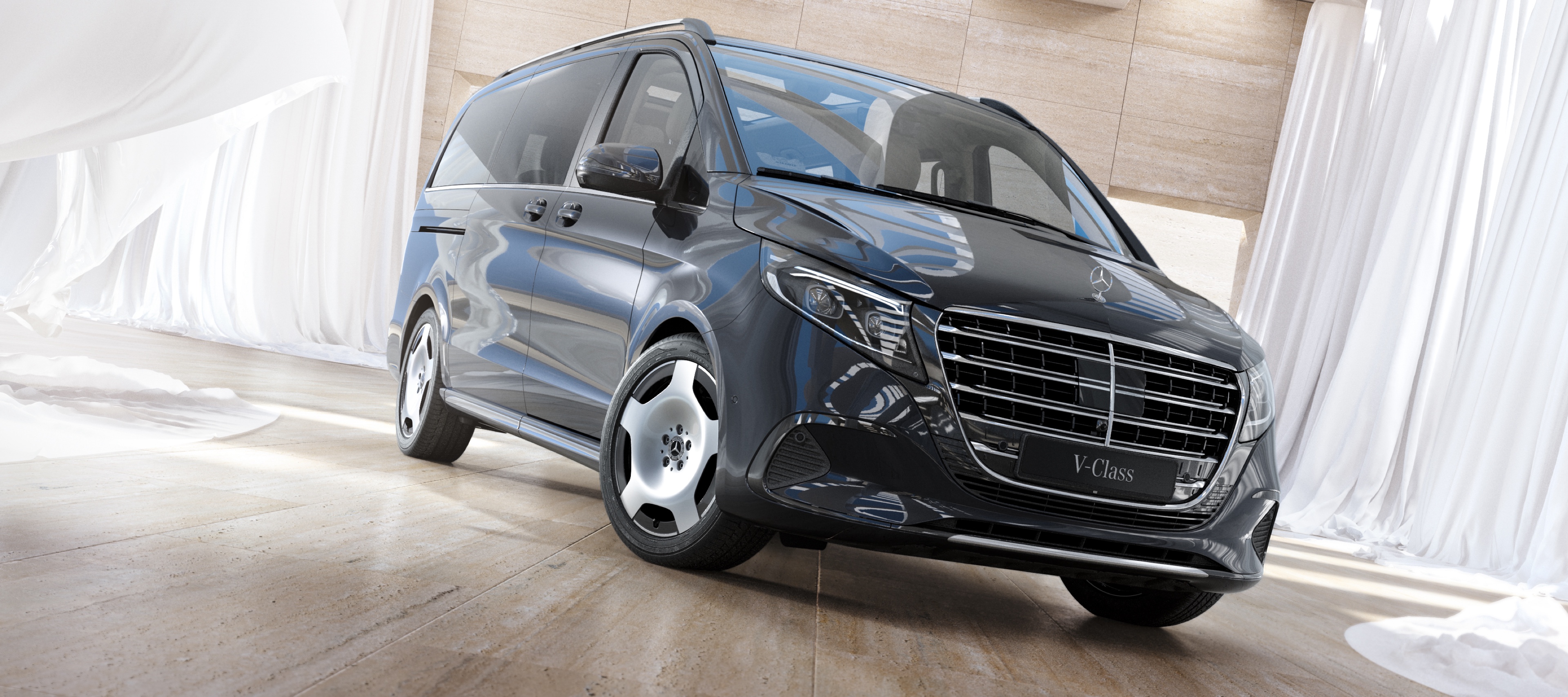 Mercedes-Benz V-Class leasing and purchase The photo shows the Mercedes-Benz V-Class.