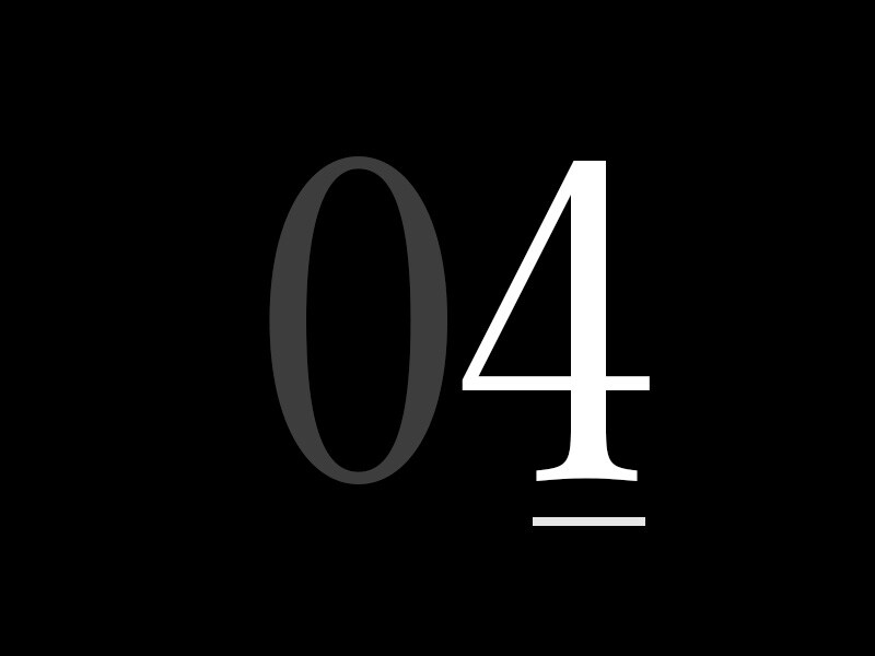A large number "04".