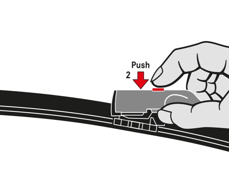 A button is pressed