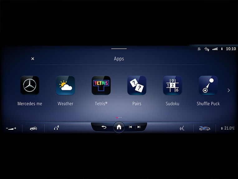 Individualisation Package of the MBUX multimedia system.