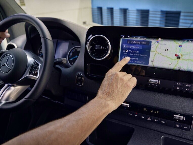 Always keep an eye on the current range and the next charging station on your route.