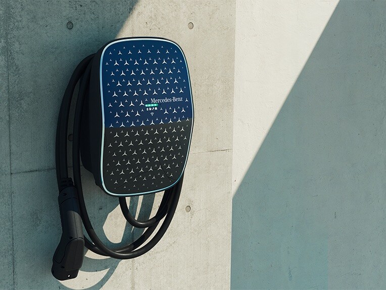 The Mercedes-Benz Wallbox Home is the convenient charging option for Mercedes-Benz electric vehicles.
