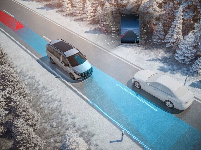 Active Lane Keeping Assist monitors the area in front of your vehicle and can protect you from unintentionally leaving your lane.