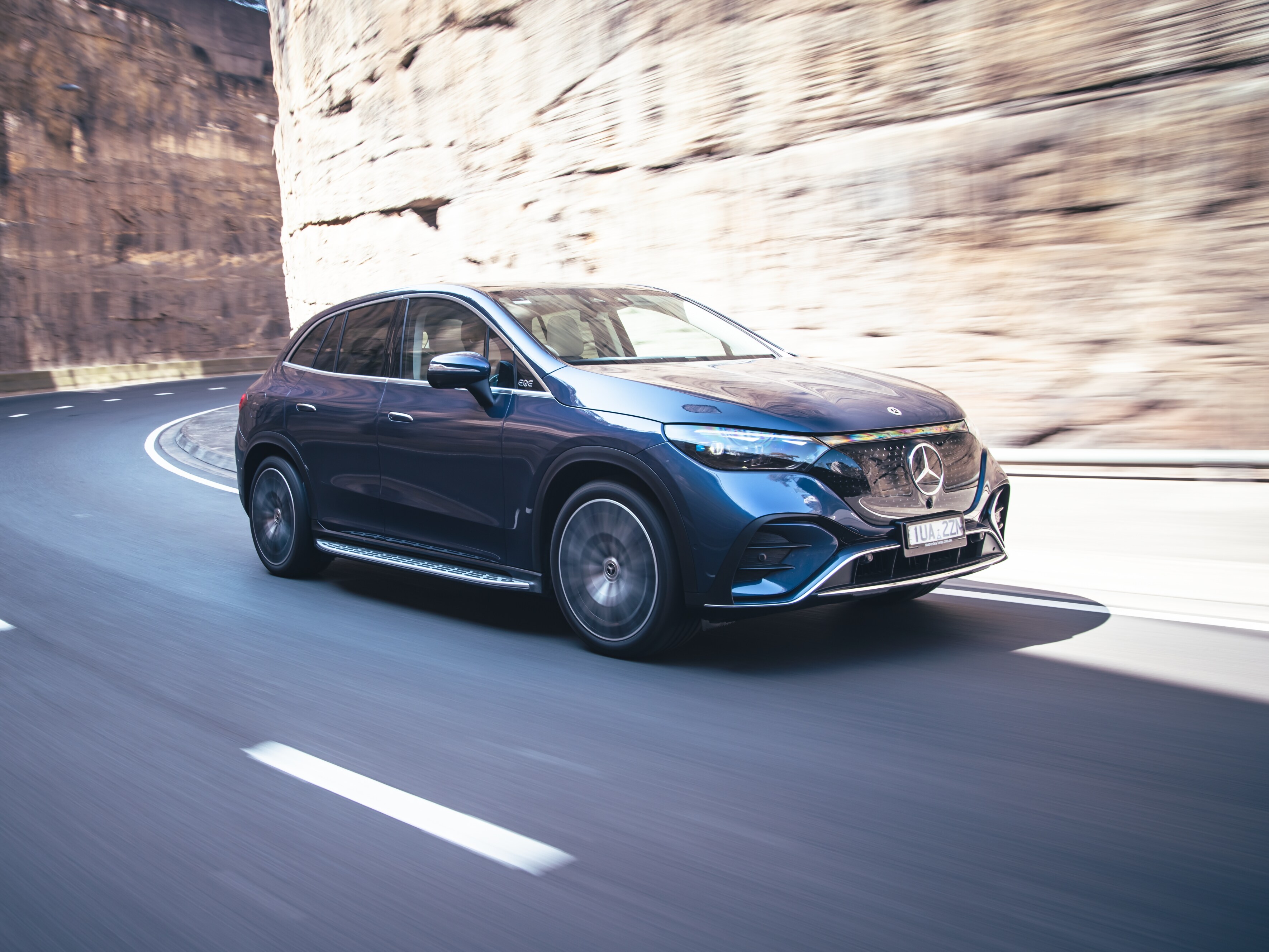 The Mercedes-Benz GLS off road.