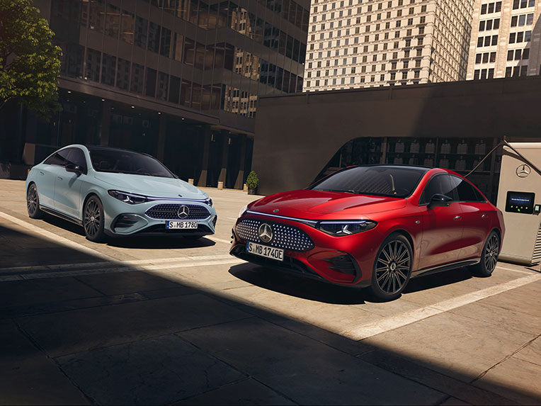 The all new Mercedes-Benz CLA, in conbustion and electric drive The all new Mercedes-Benz CLA, in conbustion and electric drive